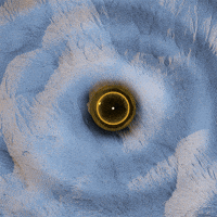 g-vnct trippy abstract gold landscape GIF