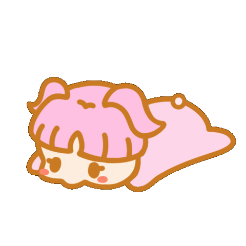 Sleepy Pink Sticker