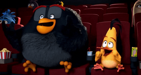 cinema popcorn GIF by Angry Birds