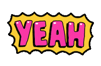 pink yes Sticker by musketon