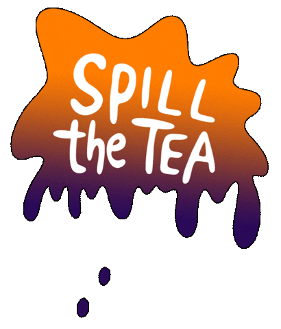 Tea Time Oops Sticker by Sarah The Palmer