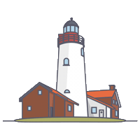 Lighthouse Urk Sticker