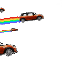 Mini Cooper Rainbow Sticker by MINI Italia