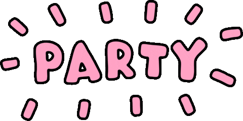 Out Out Party Sticker by Poppy Deyes
