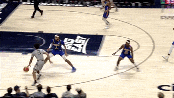 Happy College Basketball GIF by Xavier Men's Basketball