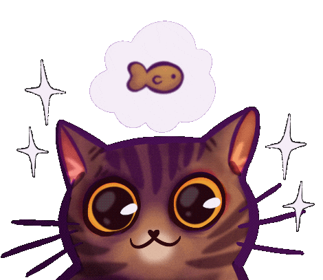 Tabby Cat Sticker by Erika Rivera