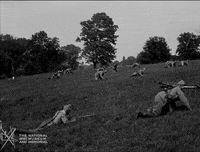 NationalWWIMuseum black and white military footage soldiers GIF