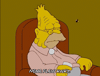 Sitting Season 16 GIF by The Simpsons