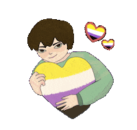 Proud Heart Sticker by Contextual.Matters