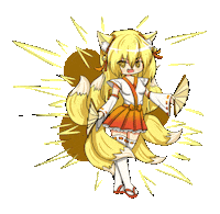 Lunime happy art anime cat Sticker