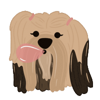 Happy Dog Sticker by Ann of Facedit