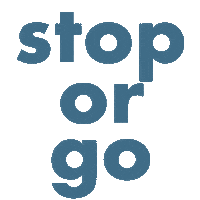 Stop Or Go Sticker by risknfun-alpenverein