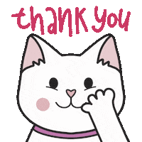 Happy White Cat Sticker by Cat & Raven