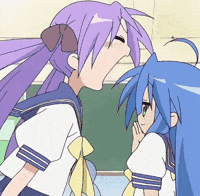 Screaming Lucky Star GIF