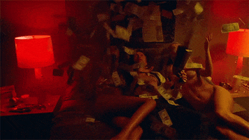 make it rain rihanna GIF