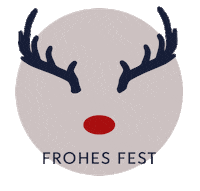 Rudolph The Red Nose Reindeer Christmas Sticker by heine