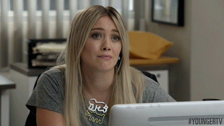 sad hilary duff GIF by YoungerTV