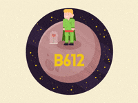 snackstudio animation loop flower space GIF