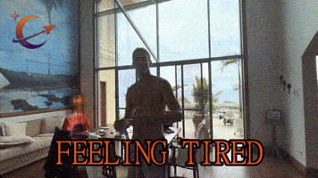 Tired Sleep GIF by MrMoonMission