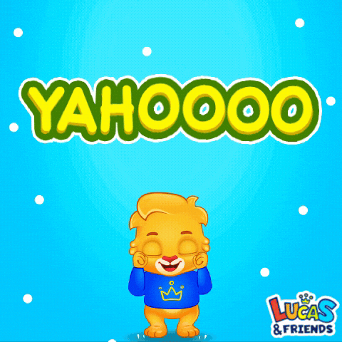 Happy Lets Go GIF by Lucas and Friends by RV AppStudios