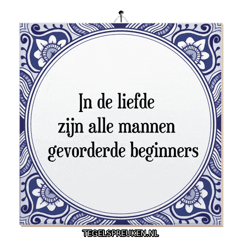 Humor Beginners Sticker by Tegelspreuken.nl