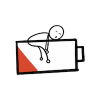 Stickman Sleeping Sticker by Two Sleepy Heads