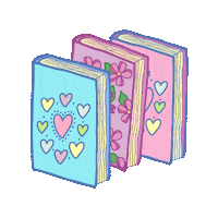 mariale10 hearts corazones notebook libros Sticker