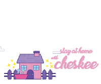 Pink Home Sticker by CHESKEE.ID