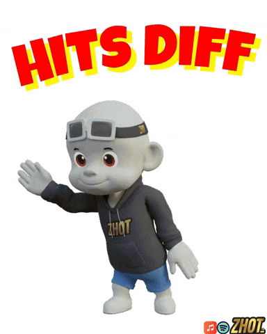 Hits Different GIF by Zhot