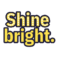 Klyqa yellow brand light sparkle Sticker