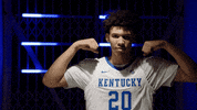 Flexing College Basketball GIF by Kentucky Men’s Basketball. #BuiltDifferent