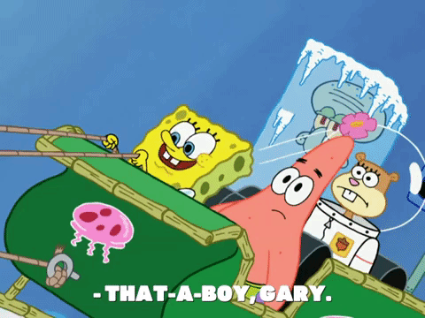 season 8 frozen face-off GIF by SpongeBob SquarePants