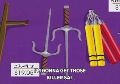 sword weapons GIF by South Park 
