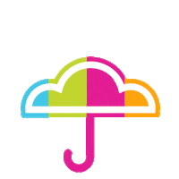 Rainbow Raining Sticker by SHED RAIN