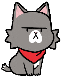 Cat Fall Sticker by Ai and Aiko