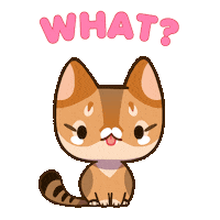 Cat What Sticker by Mino Games