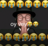 Oy Vey Crying Emojis GIF