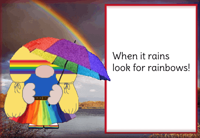 Rainbow Gnome GIF