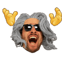 Fading Hands Up Sticker