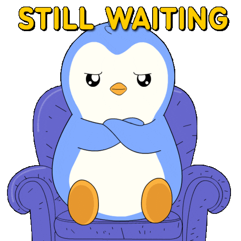Bored Hurry Up Sticker by Pudgy Penguins