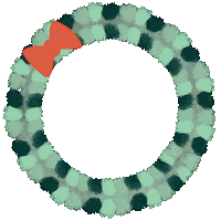 Seasons Greetings Spinning Sticker