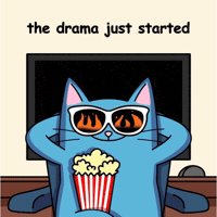 Blue Cat Plot Twist GIF
