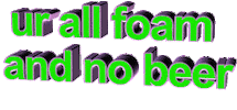 Beer Foam Sticker by AnimatedText