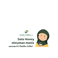 Health Kurma Sticker by Dailywell Indonesia