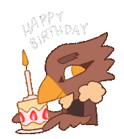 Happy Birthday Hawks Sticker by Zoé p. illustration
