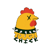 Chicken Sticker by kingmonster