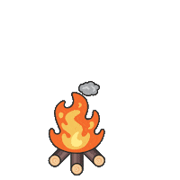 Camp Fire Sticker by BEARPAW