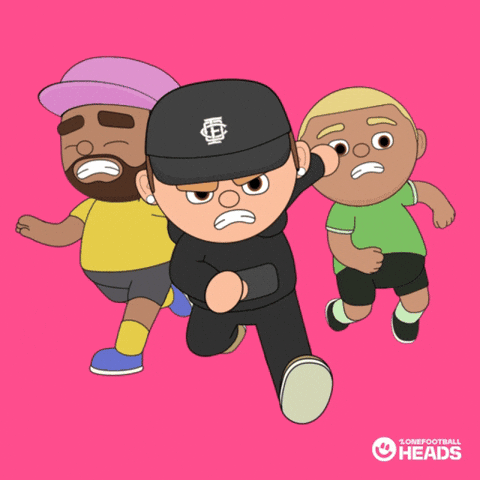 Angry Watch Out GIF by OneFootball Heads