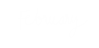 universedesignsstudio typography calligraphy calendar february Sticker