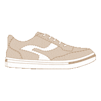 sneakon blue white rose shoes Sticker